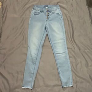 Justice Light-Washed Skinny Jeans